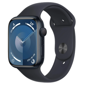 [TRMR993QA/A] Apple Watch Series 9 GPS 45mm Midnight Aluminium Case with Midnight Sport Band - S/M