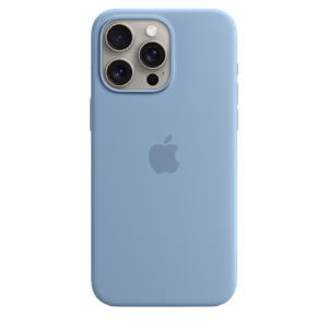 [TRMT1Y3ZM/A] Apple iPhone 15 Pro Max Silicone Case with MagSafe - Winter Blue