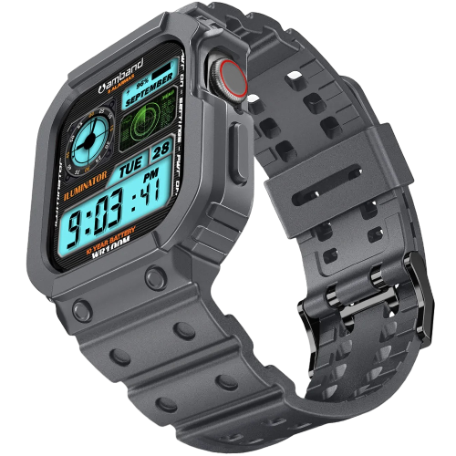 Amband Moving Fortress - Sport Series Apple Watch Band - 42/44 - Gray