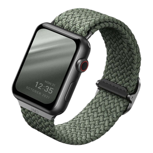 [UNIQ-44MM-ASPGRN] Uniq Aspen Braided Apple Watch Strap 44/42mm - Cypress Green (Green)