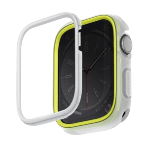 [UNIQ-45MM-MDFLIMWHT] Uniq Moduo Apple Watch Case With Interchangeable PC Bezel 45/44mm - Frost (Lime/white)