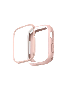 [UNIQ-45MM-MDPNKWHT] Uniq Moduo Apple Watch Case With Interchangeable Pc Bezel 45/44mm - Blush (Pink/White)