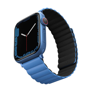 [UNIQ-45MM-REVBLUBLK] Uniq Revix Reversible Magnetic for Apple Watch Strap 42/44/45mm Caspian (Blue/Black)