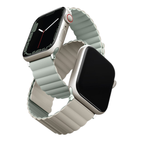 [UNIQ-45MM-REVSAGBEG] Uniq Revix Reversible Magnetic Apple Watch Strap 45/44/42mm  -  Sage (Sage/beige)