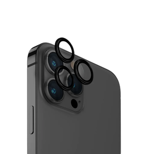 [UNIQ-IP6.1-6.7(2023)-ALENSBLK] Uniq Optix Iphone  6.1 / 6.7 Aluminium Camera Lens Protector - Midnight (Black)
