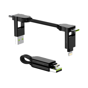 [X01WR] Rolling Square inCharge X 6 in 1 Cable - Black