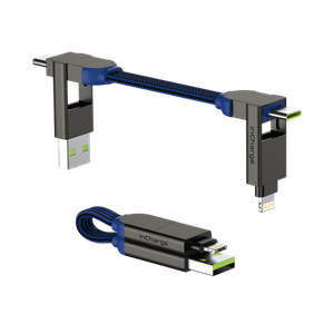 [X02WR] Rolling Square inCharge X 6 in 1 Cable - Blue