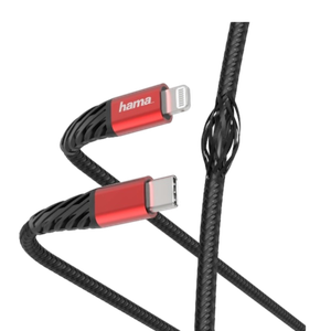 [4047443424938] Hama Type-C to Type-C Charging-Data Cable 1.5 m - Black-Red