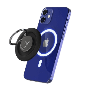 [8809804038484] Sinjimoru M-Ringo Magnetic Ring Holder for MagSafe Case Metallic Black