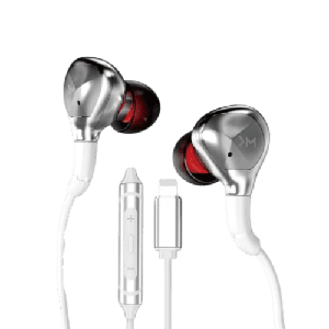[6941027632086] WEKOME YC06 Blackin Series - HiFi Lightning Wired Headphones - White
