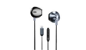 [6941027640463] WEKOME YB08 Blackin Series - HiFi Lightning Wired Headphones - Black