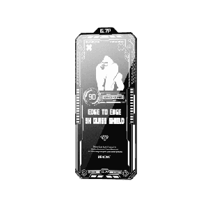 [6941027645222] WEKOME WTP-081 Vacha Champion Series Kingkong Screen Protector (HD) - Black For Iphone 15 Pro