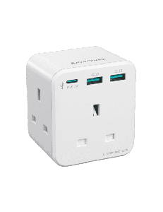 [6974740775709] RAVPower RP-PC1037 PD 20W wall charger White UK Version with 3 AC plug