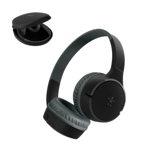 [745883820504] Belkin SOUNDFORM Mini - Kids Hearing Protection Headphones - Black
